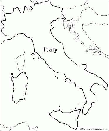 Italy Map Coloring Page Answers Coloring Pages
