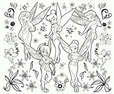 Free Tinkerbell Coloring Pages Printable - Coloring Page