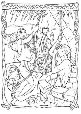 Tzipporah Lift The Prince of Egypt from Well Coloring Pages ...
