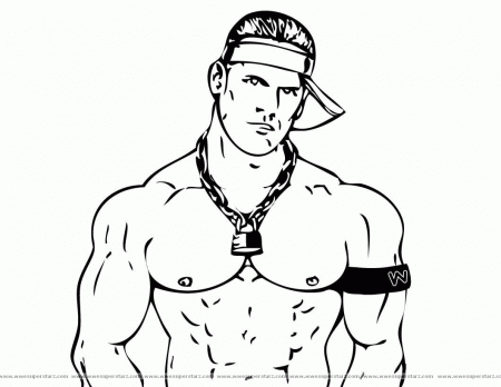Wwe John Cena Coloring Pages - Colorine.net | #17650