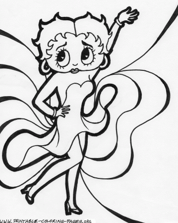 Betty Boop Coloring Pages To Print - Coloring Pages For All Ages