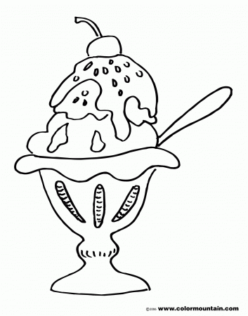 Kids Ice Cream Coloring Pages Free Printable Online