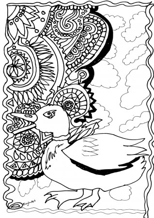 10 Free Printable Adult Coloring Pages Featuring Animals - FeltMagnet