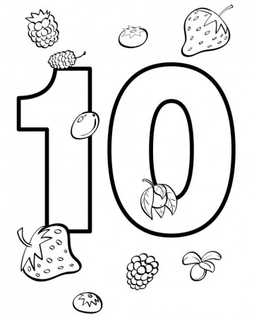 Coloring Pages | Number Coloring Pages 1 To 10
