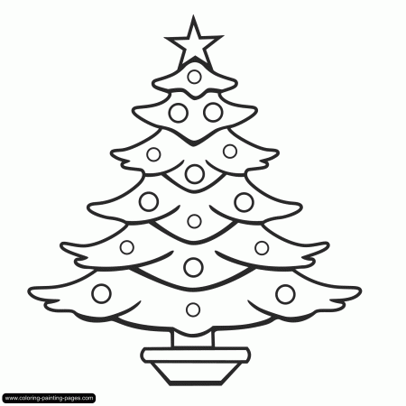 coloring christmas tree | Only Coloring Pages