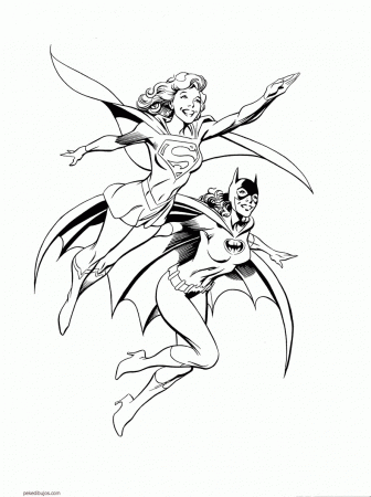 Coloring: Coloring Pages Of How To Draw Supergirl