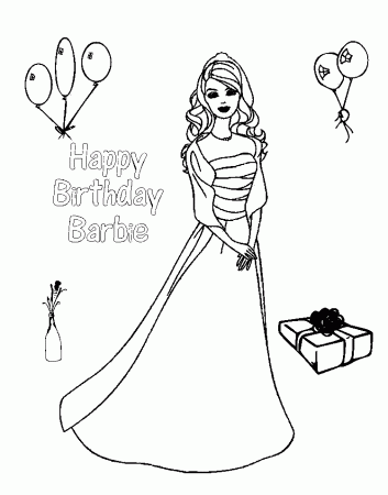 Barney Happy Birthday Coloring Pages | Birthday Coloring pages of ...