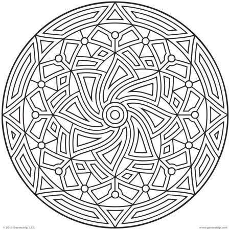 Printable Geometric Coloring Pages Coloring Pages Geometric Flower ...