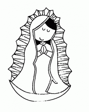 Virgen De Guadalupe Coloring Page