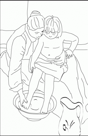 Mary Cassatt Coloring Page
