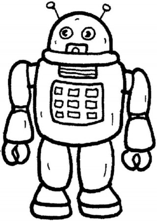Robot from Future Toys Coloring Pages: Robot from Future Toys ...