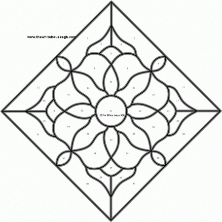16 Pics of Mosaic Design Coloring Pages Printable - Stained Glass ...