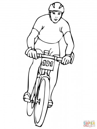 Cycling coloring pages | Free Coloring Pages