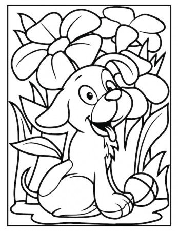 PRINTABLE Puppy Coloring Pages. Kids Party Games Birthday - Etsy