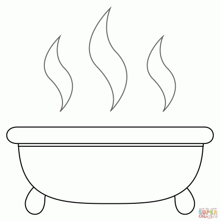 Bathtub coloring page | Free Printable Coloring Pages