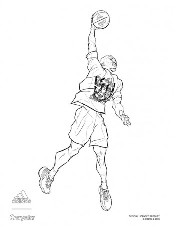 adidas x Crayola Donovan Mitchell Basketball Dunk | crayola.com