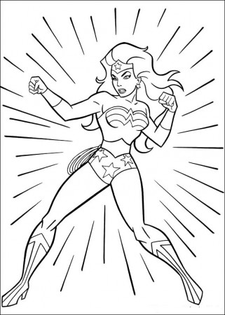 Drawing Wonder Woman #74546 (Superheroes) – Printable coloring pages