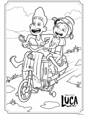 Luca Coloring Pages and Activities - Desert Chica