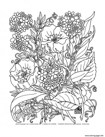Print adult savage flowers Coloring pages