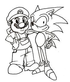 Mario Color Sheets - Coloring Pages for Kids and for Adults