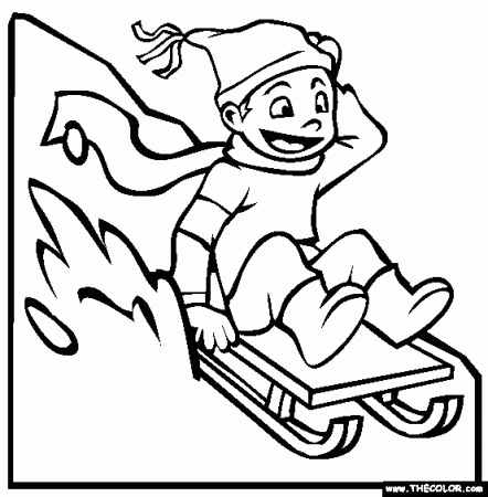 Winter Online Coloring Pages