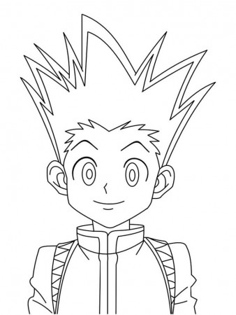 Gon Hunter x Hunter 1 Coloring Page - Free Printable Coloring Pages for Kids