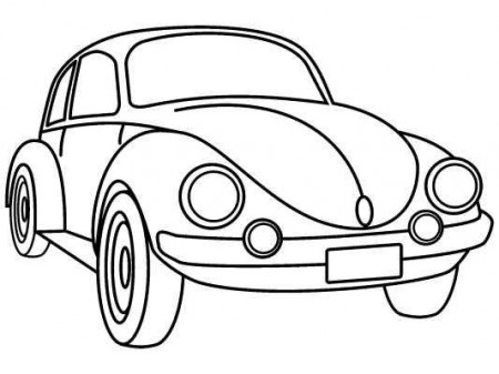 VW Bug Coloring Page Worksheets | 99Worksheets