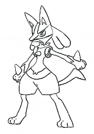 Free Lucario Coloring Pages, Download Free Clip Art, Free Clip Art