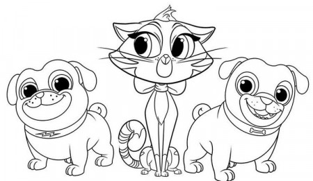Hissy Rolly And Bingo Puppy Dog Pals Coloring Page Printable ...