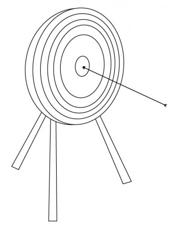 Target and arrow coloring page | Download Free Target and arrow ...