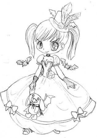 Goth Princess by YamPuff on DeviantArt | Cute coloring pages ...