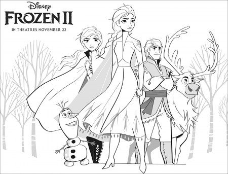 Frozen 2 : Elsa, Anna, Olaf, Sven, Kristoff - Frozen 2 Kids ...