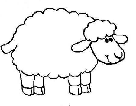 Sheep Coloring Clipart
