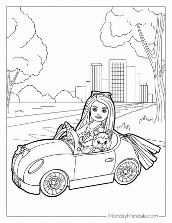 50 Barbie Coloring Pages (Free PDF ...