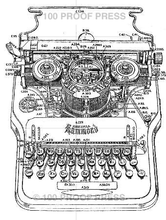 6662 Large Hammond Typewriter – 100 Proof Press