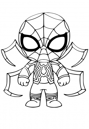 Free Printable Spiderman Baby Coloring Page, Sheet and Picture for Adults  and Kids (Girls and Boys) - Babeled.com