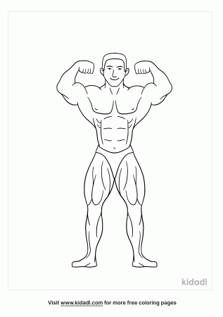 Bodybuilder Coloring Pages | Free People-and-celebrities Coloring Pages |  Kidadl