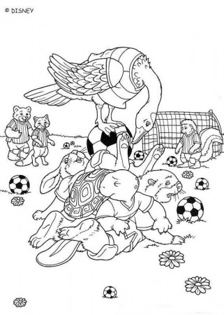 FRANKLIN coloring pages - Football game
