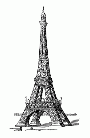 Eiffel tower - The keywords of our coloring pages for adults - Just Color