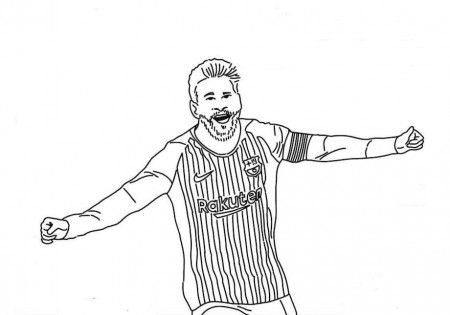 The football player Messi coloring page | Football player messi, Messi, Coloring  pages