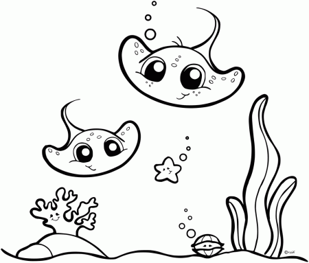 Stingray Coloring Pages - GetColoringPages.com
