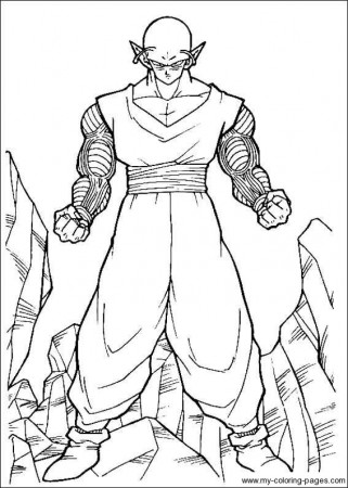 Dragon Ball Z Piccolo Coloring Pages