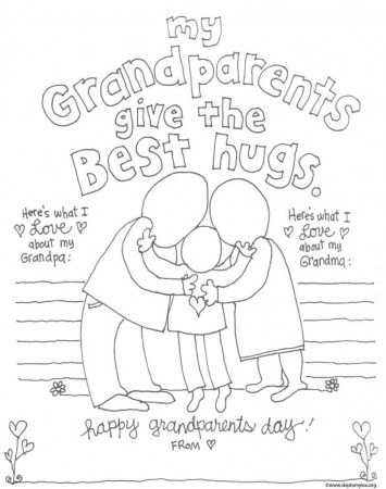 The CUTEST Grandparents Day Coloring Pages | Skip To My Lou