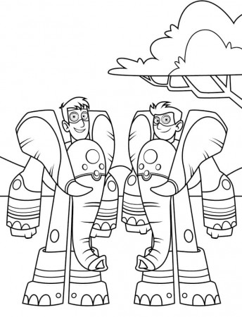 Free Wild Kratts to Color Coloring Page ...