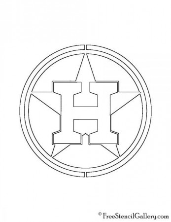 MLB - Houston Astros Logo Stencil ...