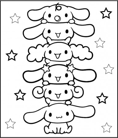 Cinnamoroll from Sanrio Coloring Page ...