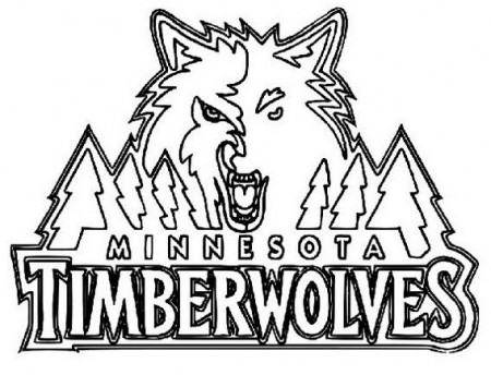 Minnesota timberwolves coloring page 1 | Coloring pages, Minnesota, Super coloring  pages
