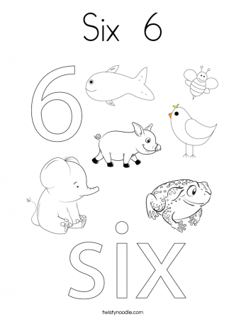 Six coloring pages