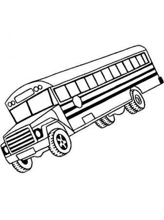 Buses coloring pages. Download and print buses coloring pages