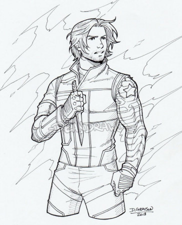 Commission Bucky Civil War by DeanGrayson on DeviantArt | Bucky barnes  fanart, Avengers coloring pages, Soldier drawing